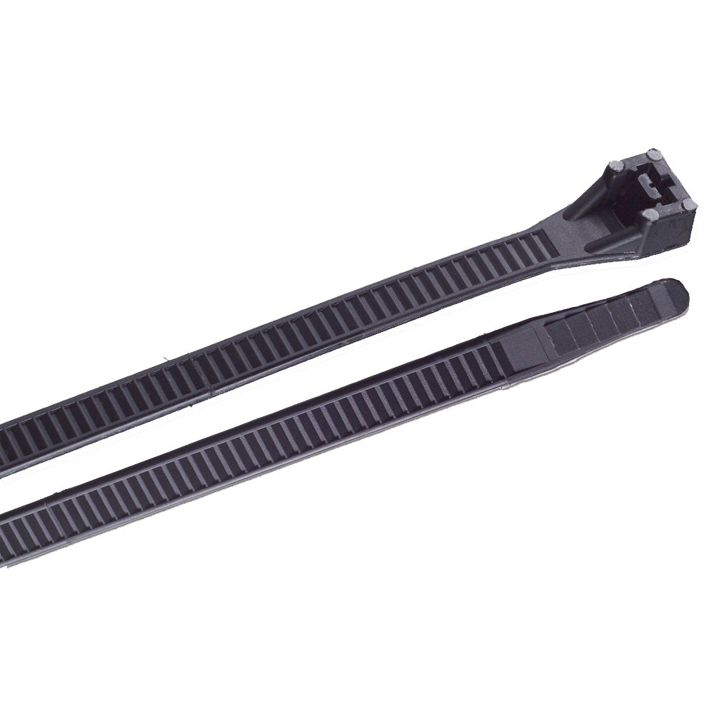 Ancor 8 UV Black Heavy Duty Cable Zip Ties 100 Pack 199207