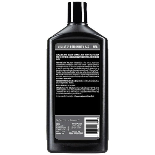 Meguiars HiTech Yellow Wax 16oz M2616