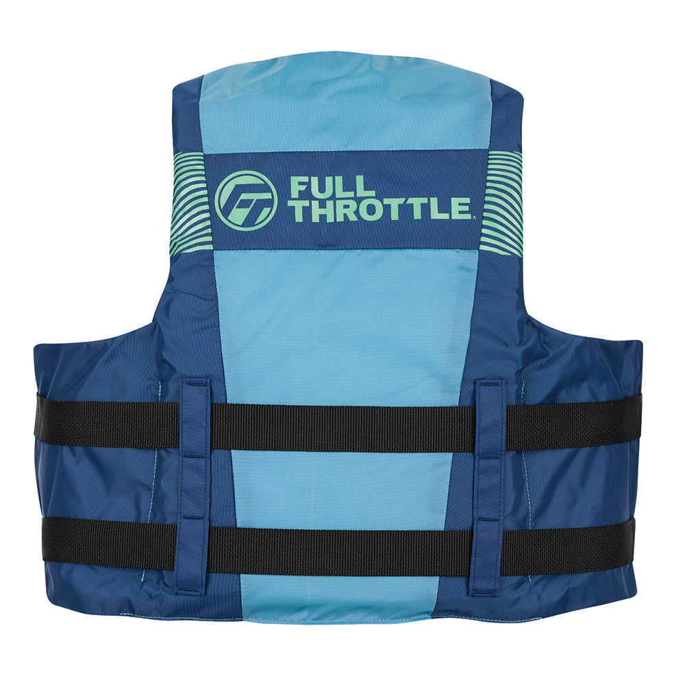 Full Throttle Nylon Life Jacket Youth BlueBlack 11220050000226