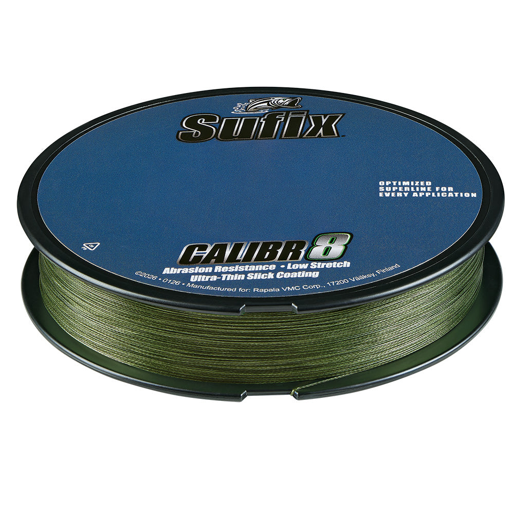 Sufix Calibr8 Braid 300yds 30lb Low Vis Green 694130G