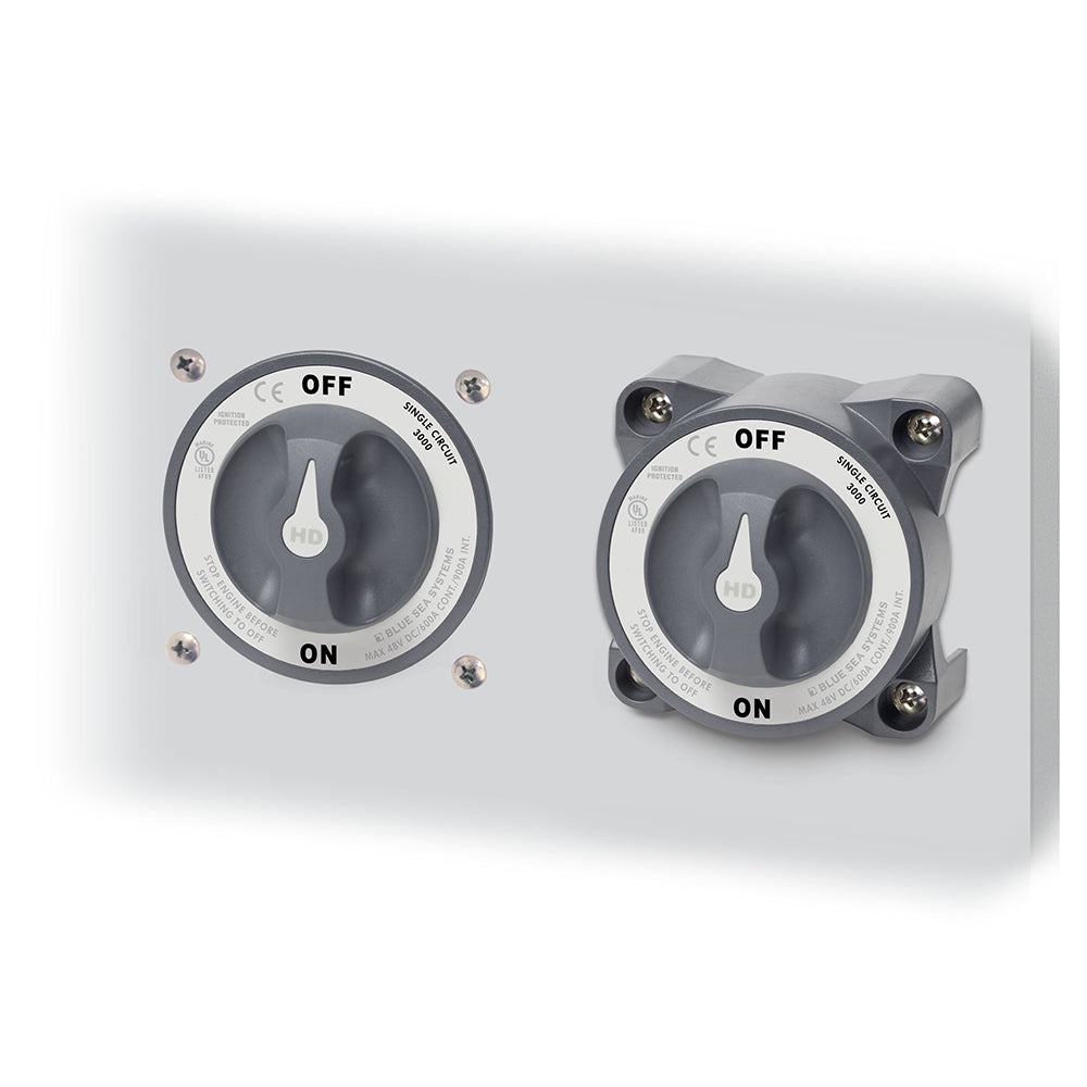 Blue Sea 11003 HDSeries Battery Switch wAlternator Field Disconnect 3Position 11003