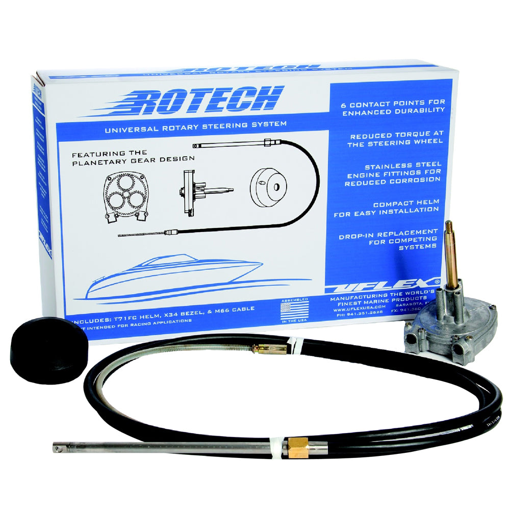 UFlex Rotech 13 Rotary Steering Package Cable Bezel Helm ROTECH13FC