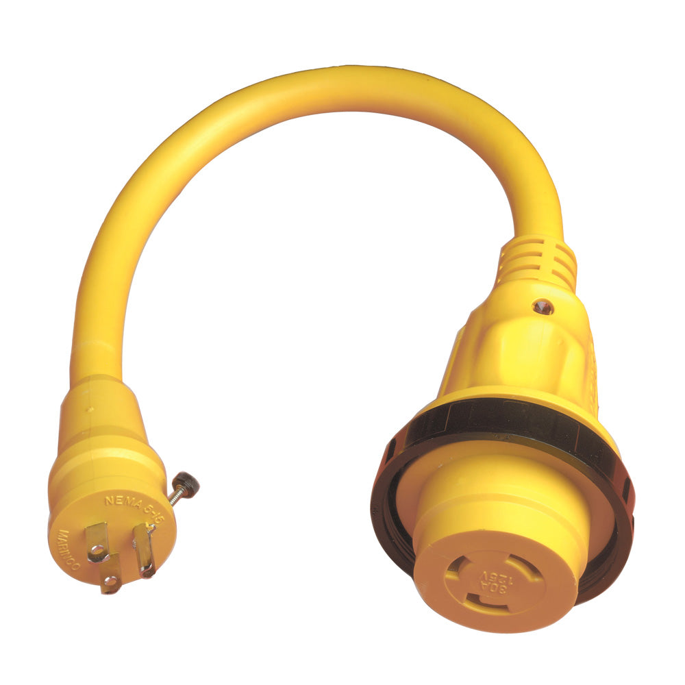Marinco Pigtail Adapter Plus 30A Female To 15A Male 104SPP