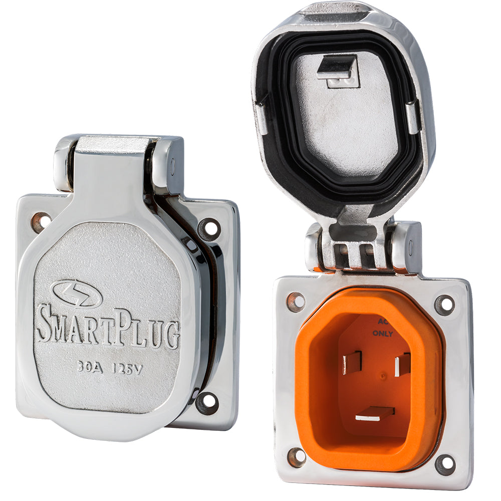 SmartPlug 30 AMP Male Inlet Cover Stainless Steel BM30NT