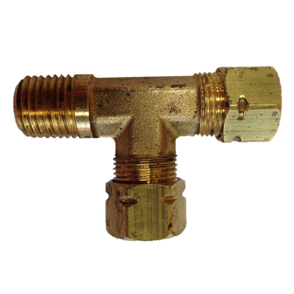 Uflex Male Run TFitting 38 x 38 Tube x 14 NPT 171CA64