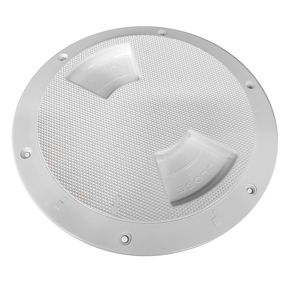 SeaDog Textured Quarter Turn Deck Plate White 5 3361521