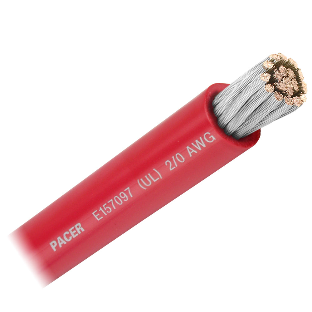 Pacer Red 20 AWG Battery Cable Sold By The Foot WUL20RDFT