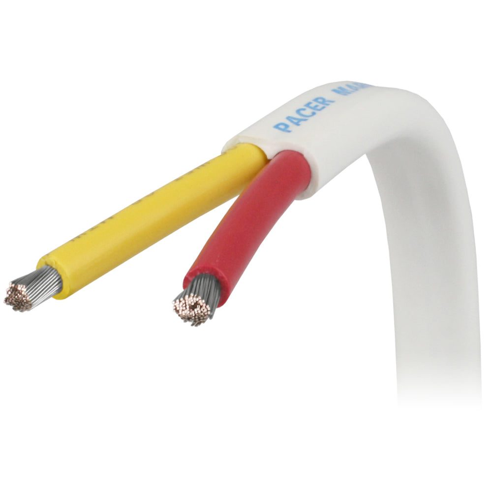 Pacer 162 AWG Safety Duplex Cable Flat Cable RedYellow Sold By The Foot W162RYWFT