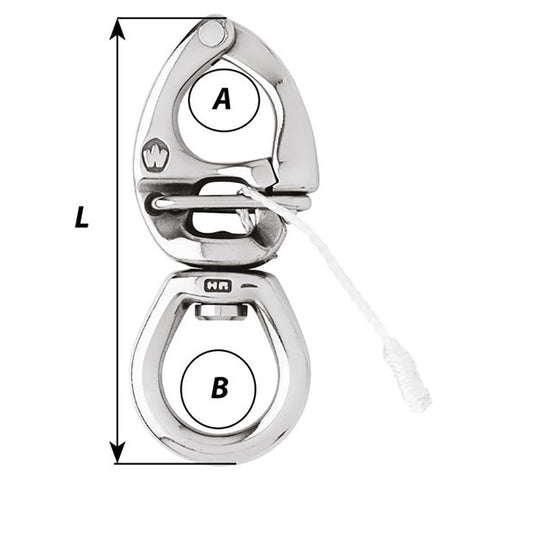 Wichard HR Quick Release Snap Shackle With Large Bail 145mm Length 54564 2777W