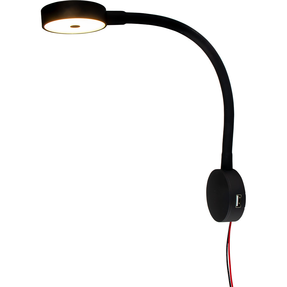 SeaDog LED Flex Neck DayNight Light wUSB Socket Red White Light 4049393
