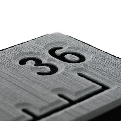 SeaDek 36 Routed Ruler  6mm  Brushed Texture  Storm GreyBlack 5358380066