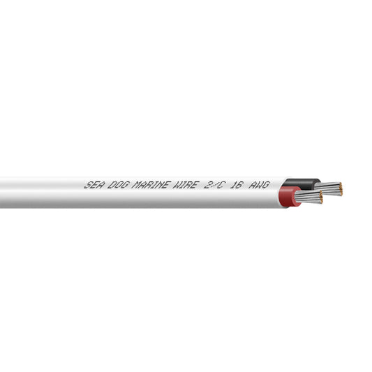 SeaDog 182 AWG Flat Duplex Wire  RedBlack  100 8018202