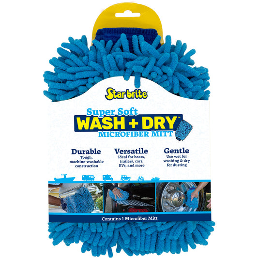 Star brite Machine Washable Microfiber Reggae Mitt 40105
