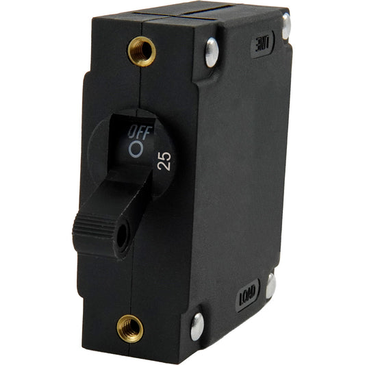Egis A Series Black Toggle Panel Mount Circuit Breaker  Single Pole 25A 321125
