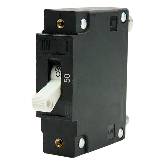 Egis C Series White Toggle Panel Mount Circuit Breaker  Single Pole 50A 3501050