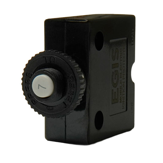 Egis 7A Push Button Panel Mount Circuit Breaker  Spade Terminal 471107