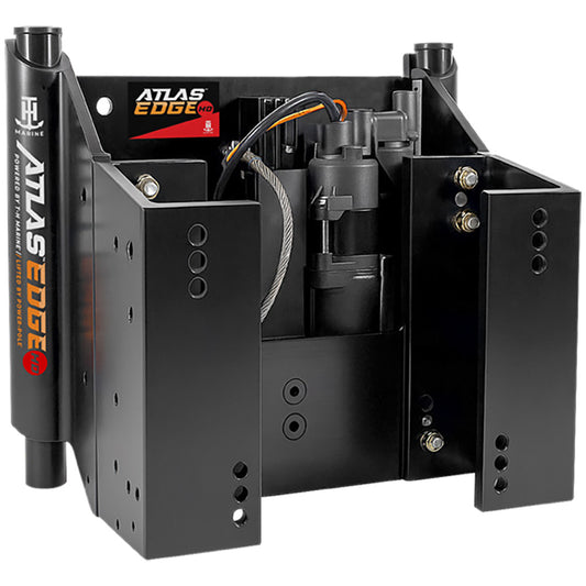 TH Marine ATLAS EDGE 4 Set Back Hydraulic Jack Plate  Heavy Duty  Black AHJE4VHDBDP