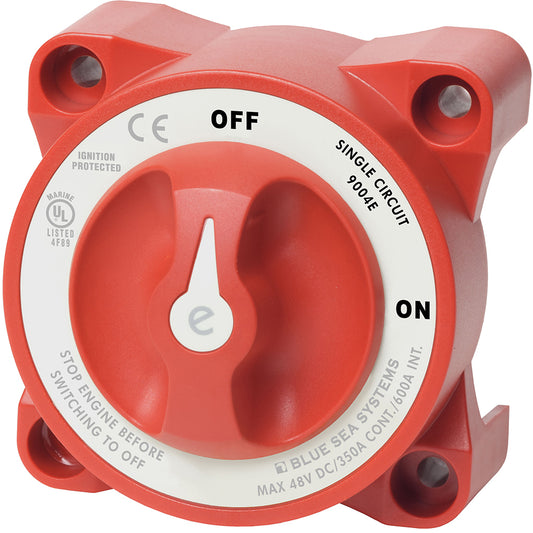 Blue Sea 9004e eSeries Battery Switch Single Circuit ONOFF wAlternator Field Disconnect 9004E