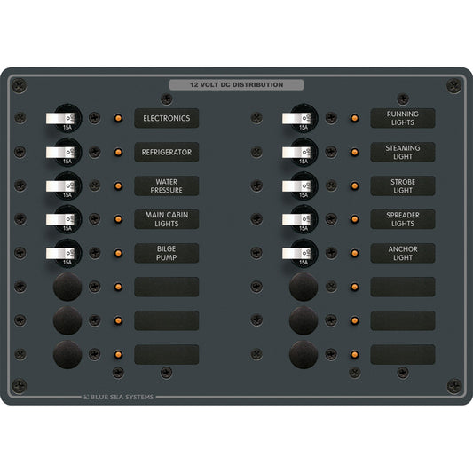 Blue Sea 8377 Panel DC 16 Position 8377
