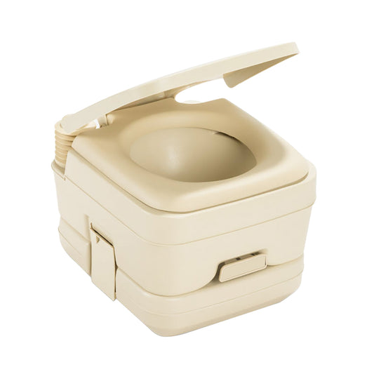 Dometic 964 Portable Toilet wMounting Brackets  25 Gallon  Parchment  311096402
