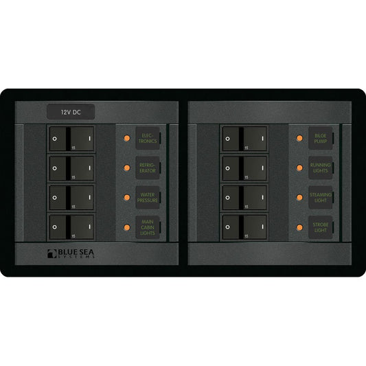 Blue Sea 1225 12V DC 8 Position  Horizontal 1225
