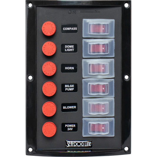 SeaDog Splash Guard Switch Panel Vertical  6 Switch 4241161