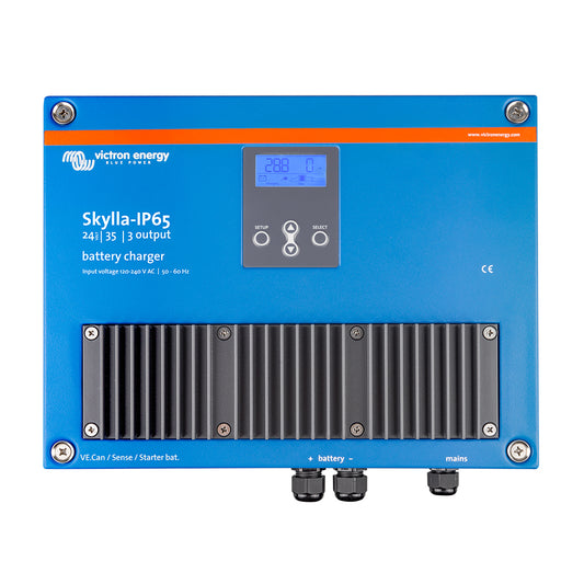Victron SkyllaIP65 2435 3Bank 120240VAC Battery Charger SKY024035100