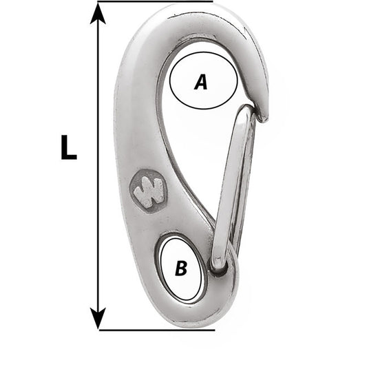 Wichard Safety Snap Hook  35mm 2479W