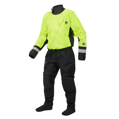 Mustang MSD576 Water Rescue Dry Suit  Fluorescent Yellow GreenBlack  XXL MSD57602251XXL101